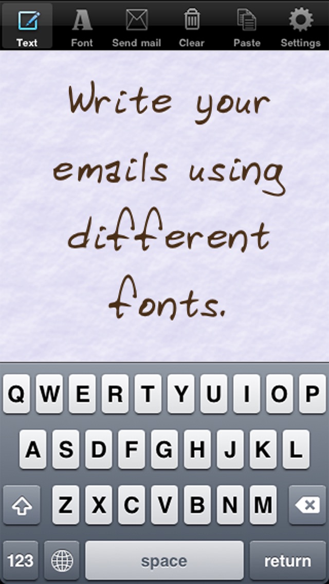 手書きメール screenshot1