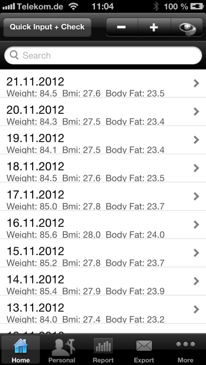 Daily Fat/Weight/BMI + More