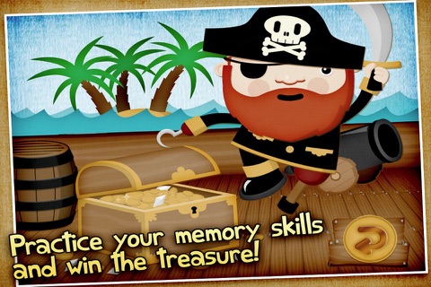 The Pirate’s Treasure - a memo game for kids screenshot 3