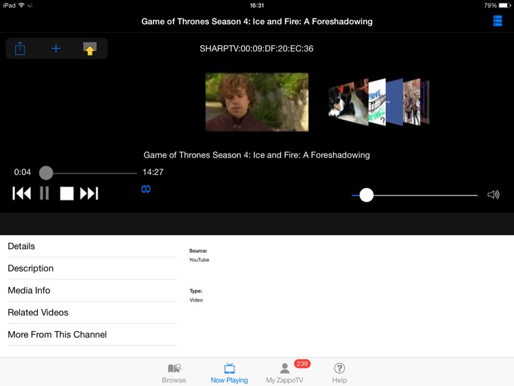 Media Player HD for Sharp TV