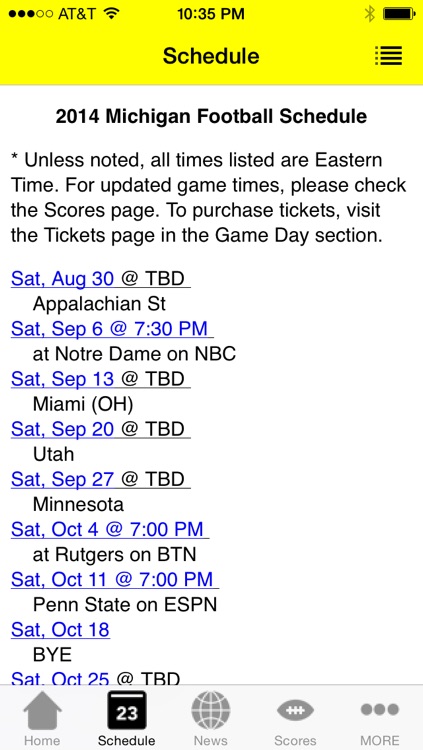 Michigan Football - a Wolverines News App