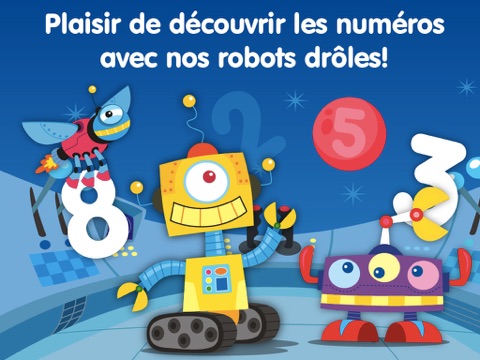 Screenshot #4 pour Robots & numéros - jeux éducatif pour apprendre les nombres et la pratique de comptage, sommes & base mathématiques pour les enfants et les tout-petits (Premium)