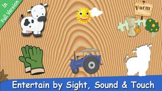 Screenshot #2 pour Farm Puzzle for Babies Free: Move Cartoon Images and Listen Sounds of Animals or Vehicles with Best Jigsaw Game and Top Fun for Kids, Toddlers and Preschool
