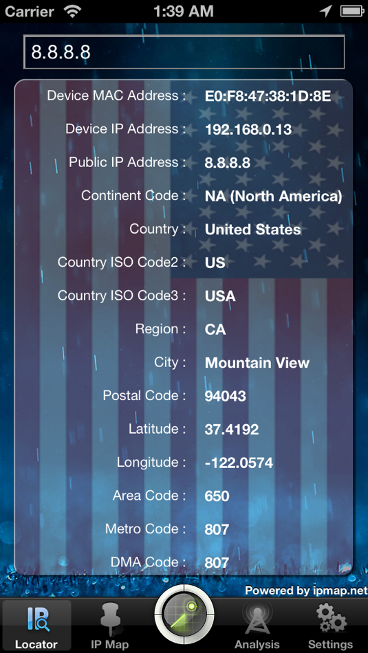 IP Address Locator - Lookup IP from latest Worldwide IP database - 1.3 - (iOS)