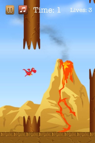 Clumsy Flappy Dragon - Train It To Fly Free screenshot 2