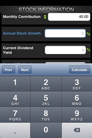 Stock DRIP Calculator Silver Edition screenshot 3