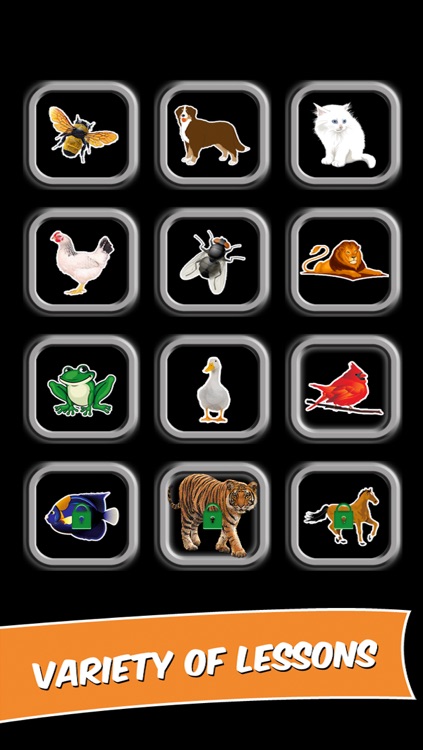 First French words with phonics educational game for children by Kidz