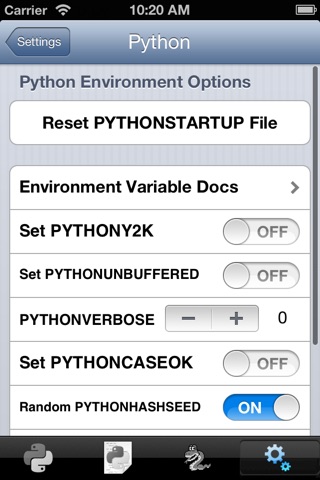 Python 3.0 for iOS screenshot 3