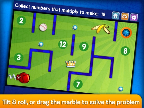 Marble Math Multiplication screenshot 2