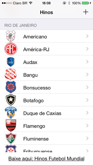 Hinos Futebol Brasileiro
