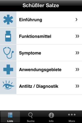 Schüßler Salze screenshot 2
