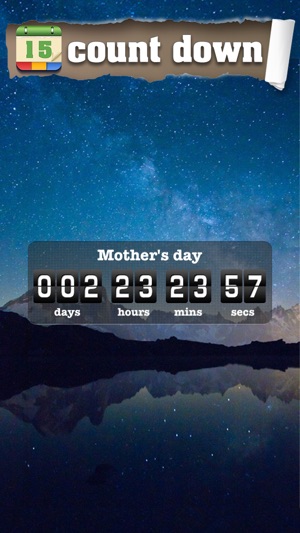 Countdown to Birthday, Wedding, Pregnanc