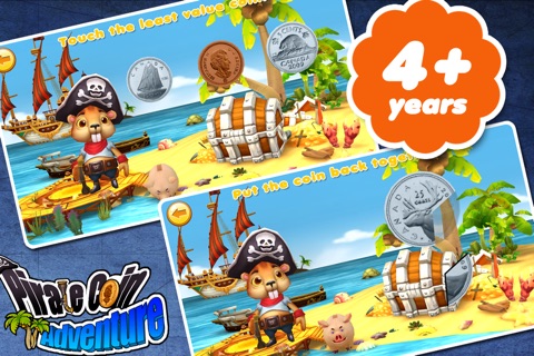 Pirate coin adventure preschool match(cad)free screenshot 2