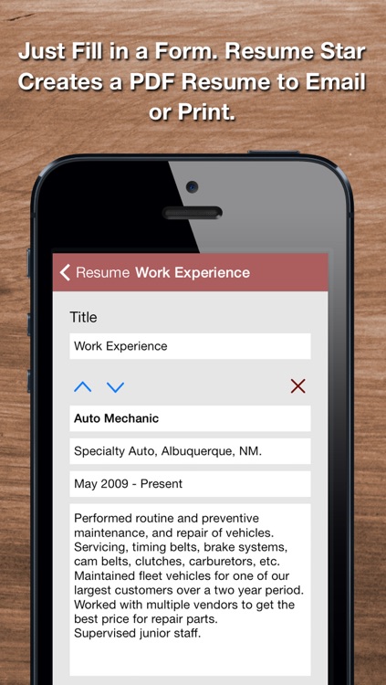 Resume Star: Pro CV Maker and Resume Designer with PDF Output to Help You Score that Job Interview and Advance your Career screenshot-3
