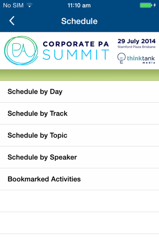 Corporate PA Summit 2014 screenshot 4