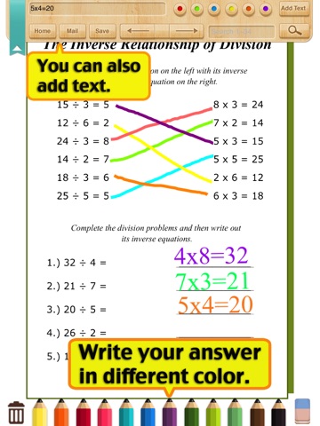 Kids Math-Division Worksheets(Grade 3) screenshot 2