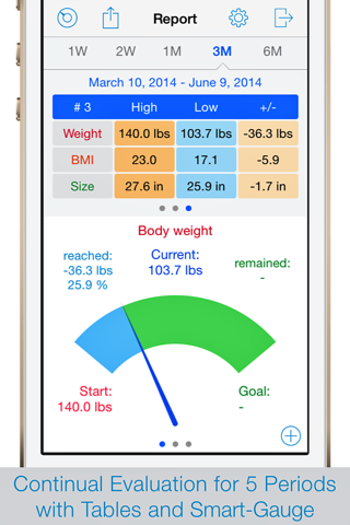 Weight Size Diary free screenshot 3