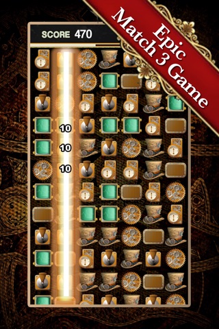 Brain Games - Steampunk And Pop Evil Match 3 Puzzle screenshot 2