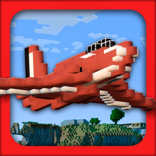 Blocky Cube Air Racer - 3D Airplane Game icon