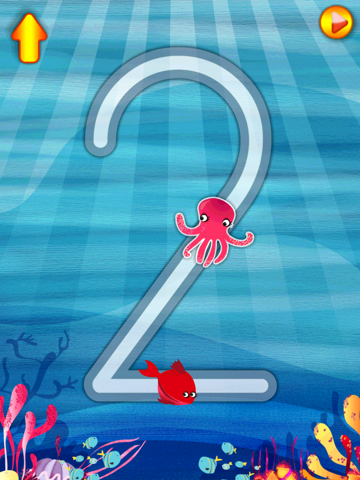 Screenshot #5 pour Sea Numbers Free - Kids learn by tracing numbers