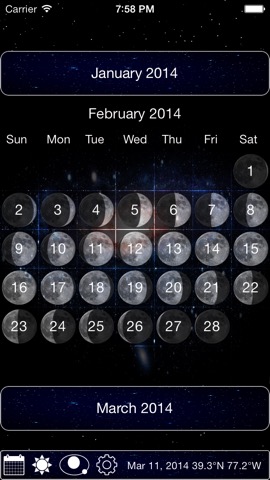 Solar Moon - Phase Calendar & Sun Info Trackerのおすすめ画像1