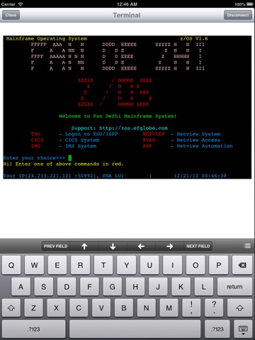 Legacy Mobile 3270 Lite screenshot 3