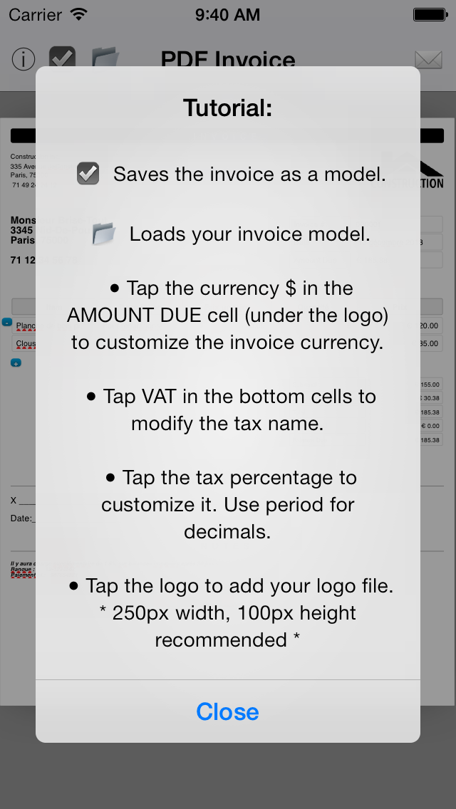 Screenshot #2 pour facture.PDF | Facturation pour professionels et travailleur autonome