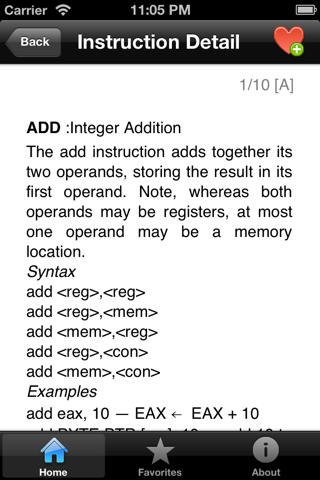 Assembly Instruction Reference screenshot 3