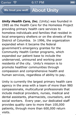 Unity Health Care screenshot 2
