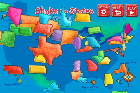 Shake the States for iPhone - Fun Games for Kids Series screenshot 3