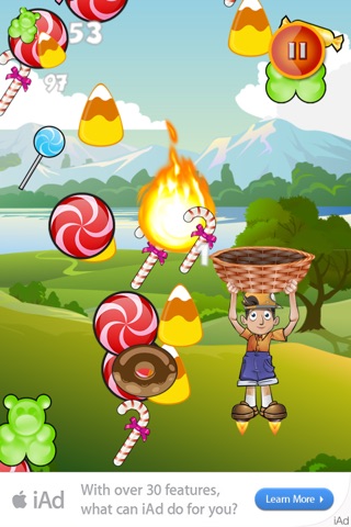 Candy Basket Catch the Flying Treat screenshot 2