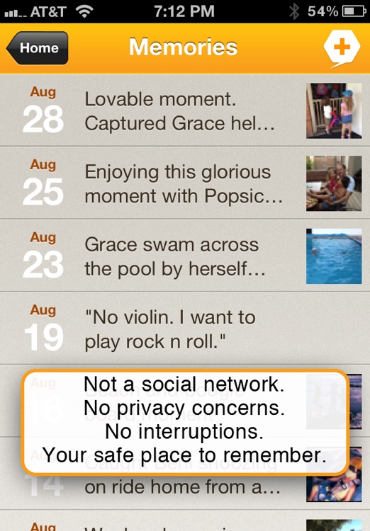 Memory Hive — Save the big little moments