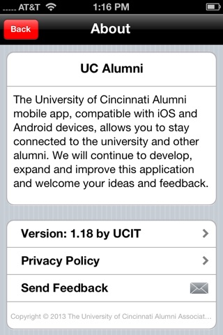 UC Alumni screenshot 3