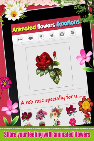 Emoji Flowers -  3D Animated Flower Emoticons screenshot 4
