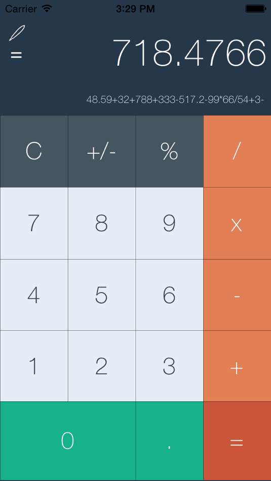 #3. uCalculator - Handwriting and Simple Calculator (iOS) Podle: Eggyothin Pila