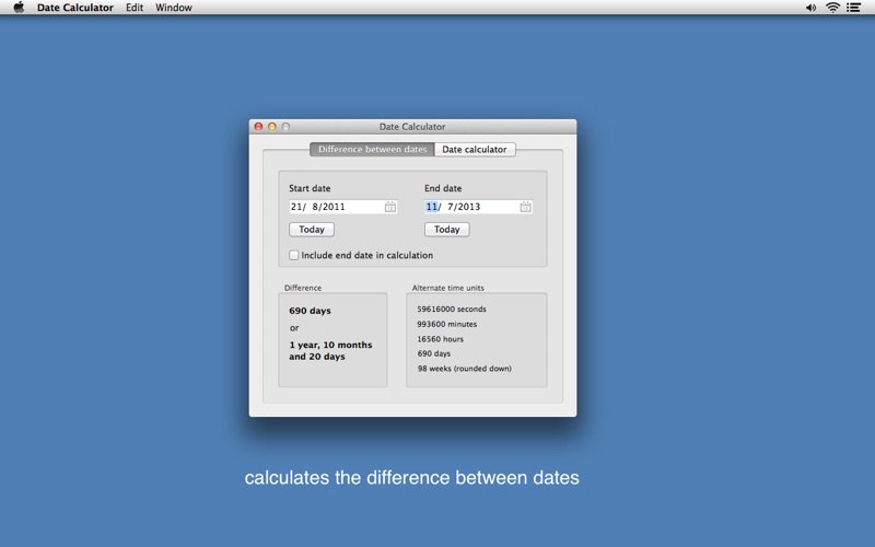 Screenshot #1 pour Simple Date Calculator