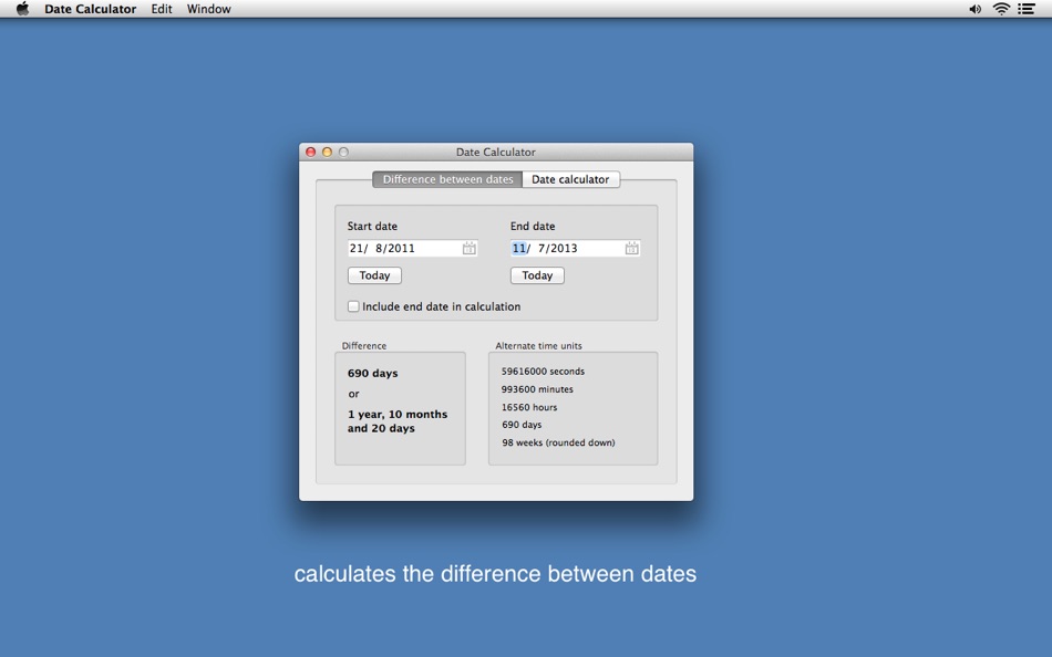 Simple Date Calculator for Mac OS X - 1.0.0 - (macOS)