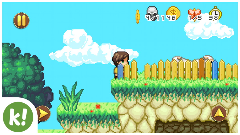 #5. Jacks World - Retro Platformer Jump'n'Run (iOS) 由: Tobias Kamber