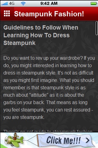 SteamPunk Clothing and Accessories - Fashion  and Shopping Tips! screenshot 2