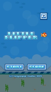 Little Flipper Fall- The Adventure of a Tiny, Flappy, Flying, Bird Fish with Splashy Birds Wings screenshot #4 for iPhone