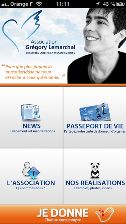 Association Grégory Lemarchal, ensemble contre la mucoviscidose