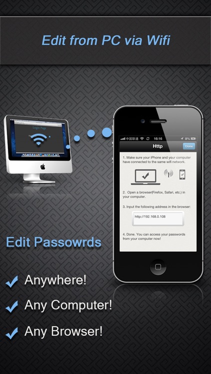 Password Manager with Wifi Editing