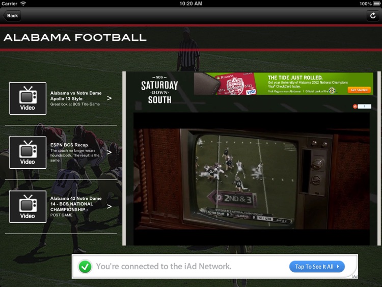 2013 Alabama Football Guide for iPad screenshot-3