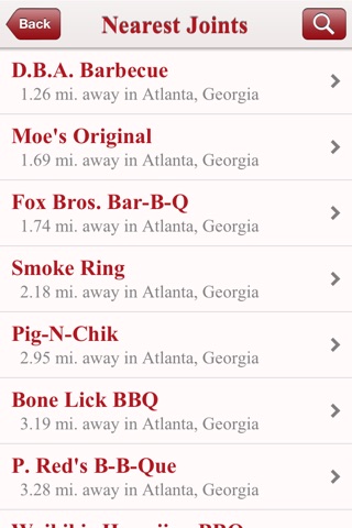 The Atlanta Bar-B-Q Club BBQ Locator screenshot 3