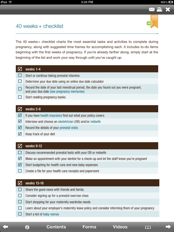 Pregnancy Organizer: 40 Weeks +