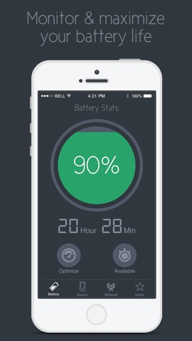 iStats - iPhone Batter Charger, Device & Network Infoのおすすめ画像1