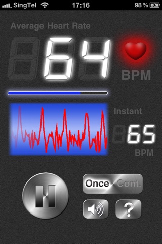 Optical Heart Rate Monitor Lite screenshot 2