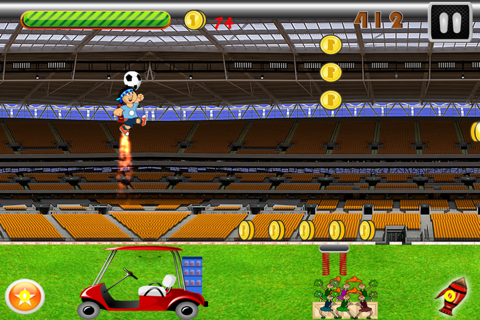 Soccer Ball Ballon Ninja Jump - Stadium Coin Runner Free screenshot 3