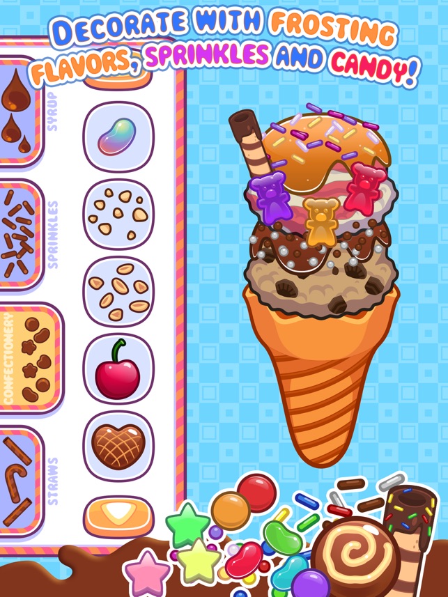 My Ice Cream Maker - Create, Decorate and Eat Sweet Frozen Desserts on the  App Store
