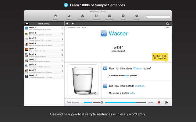 WordPower Learn German Vocabulary by InnovativeLanguage.com(圖4)-速報App